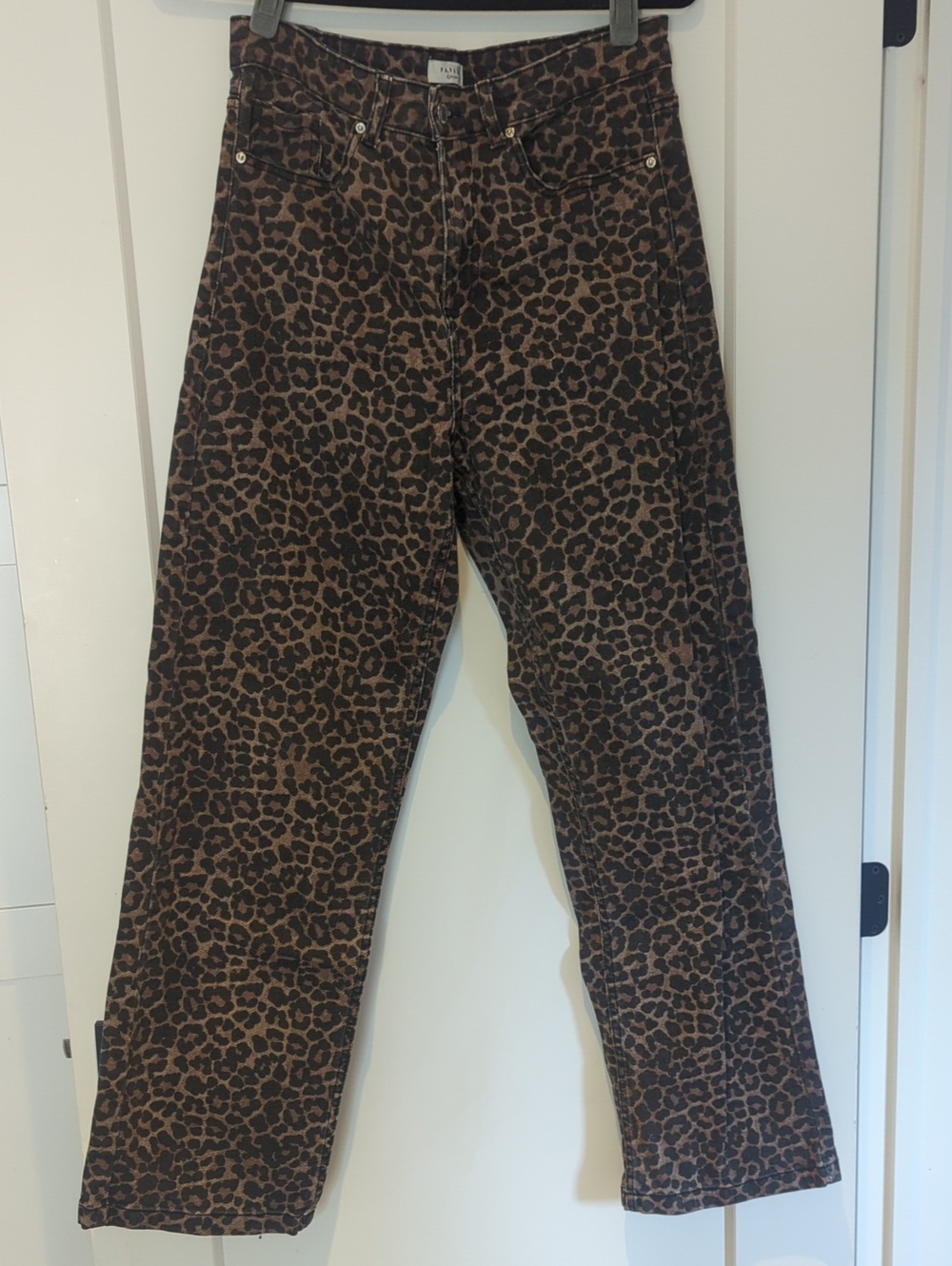 Papaya Brown Leopard Jeans